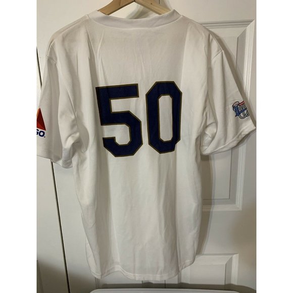Houston Astros Retro Throwback 90s Baseball SGA CC Hooks Jersey Sz XL White No50 - Picture 1 of 7